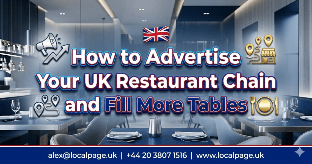 How to Advertise Your UK Restaurant Chain and Fill More Tables